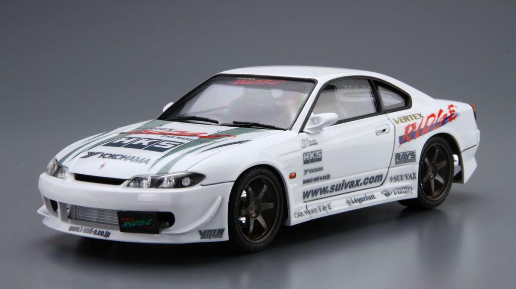 1:24 Scale Aoshima Nissan Silvia S15 Vertex '99 Model Kit - Kent Models