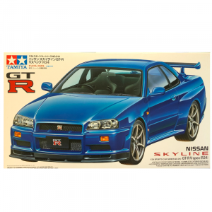 1:24 Scale Nissan Skyline R34 GTR VSpec Model Car Kit