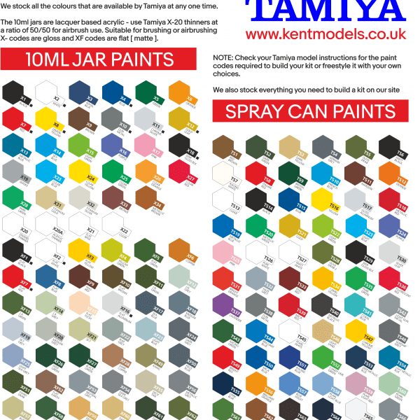 Tamiya Acrylic Paint Chart Uk - Paint Color Ideas