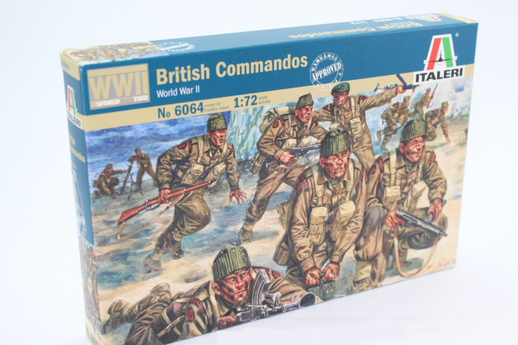 1:72 Scale Italeri WW2 Diorama Models – British Commandos # - Kent Models