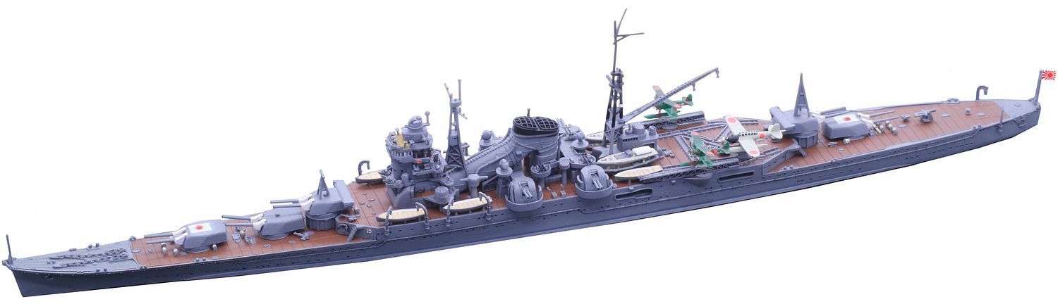 1:700 Scale Fujimi IJN Heavy Cruiser Kumano (1942) Model Kit - Kent Models